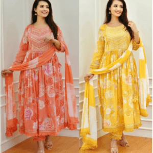 Naira Cut Three Piece For Women Exclusive Collection Unstitched Screen Print Exclusive, Stylist, Fashionable Three Pics For Woman. - 3 Pice Dress