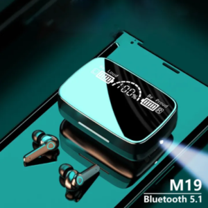 M19 Yerbad TWS Wireless Bluetooth 5.1 Headset: Touch Control with HD Sound - Get Immersed in Music by HHSBD