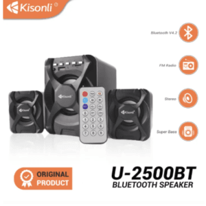 Kisonli U2500Bt Usb 2.1 Computer Bluetooth Speaker With Fm Tf Aux Remote Control 5Watt Speaker Linda
