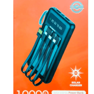 RECRSI RE-PB030 Solar Energy Power Bank 10000 mAh - Black