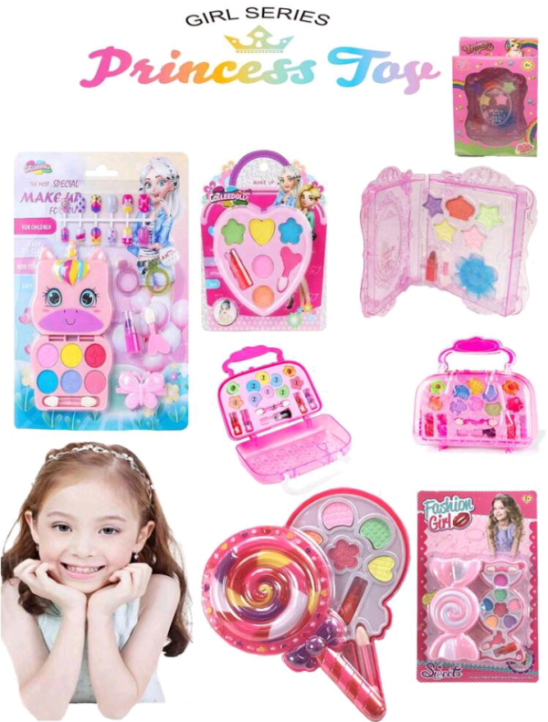 Children's Cosmetics,Makeup For Kids,Lipstick, Eye Shadow, Powder Blusher, Kids Makeup Kit For Girl, Kids Make Up Kit,Toys Simulating Makeup, Christmas/New Year/Birthday Gifts,Suitable For Ages 3-8 For Dress-Up, Play & Party,Christmas Birthday Gift Toys For Girl 4 5 6 7 8 9 10 Year Old ,Kids Washable Makeup Girl Toys,Kids Makeup,Kids Make Up,Kids Make Up Set