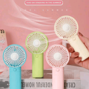 AOYI 1pc Portable Handheld Mini Fan With 1-Speed Adjustment, Powered By AAA Battery, Outdoor Simplified Design With Lanyard