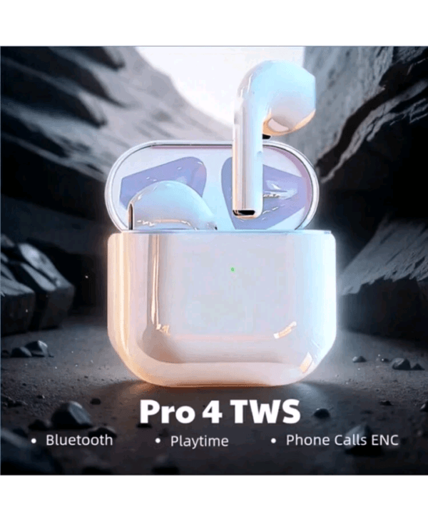 Pro 4 Wireless Headphones Earphone Bluetooth Compatible 5.3 Waterproof Headset With Mic For Phone Bluetooth Earbuds Headphones In-Ear Earphones 150mAh Pods