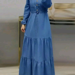 Solid Button Front Cinched Waist Shirt Dress