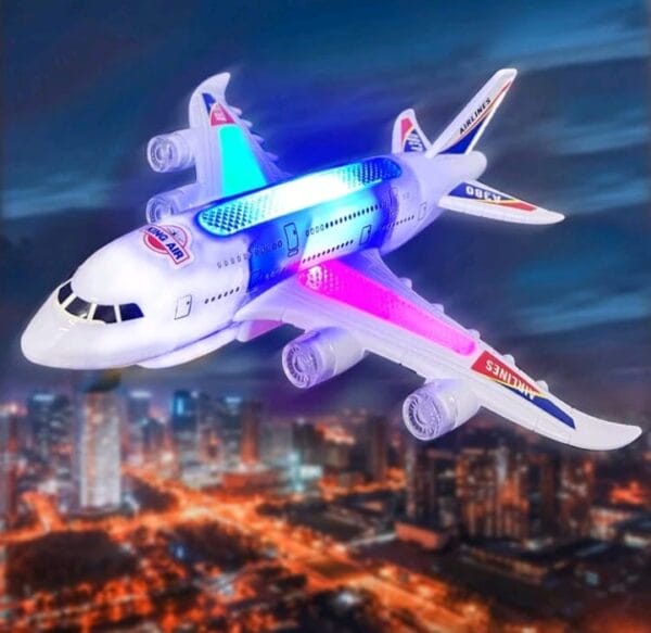 A380 Airplane Toy With Lights, Sound, Electric Walking Function, Suitable As A Birthday Party Gift For Boys And Girls (Excluding Batteries), Featuring A Realistic Model Design.,Toys For Kids Boys,Helicopter Toys,Boy Toys,Big Airplane Toy,Model Airplane,Boy Kids Toys