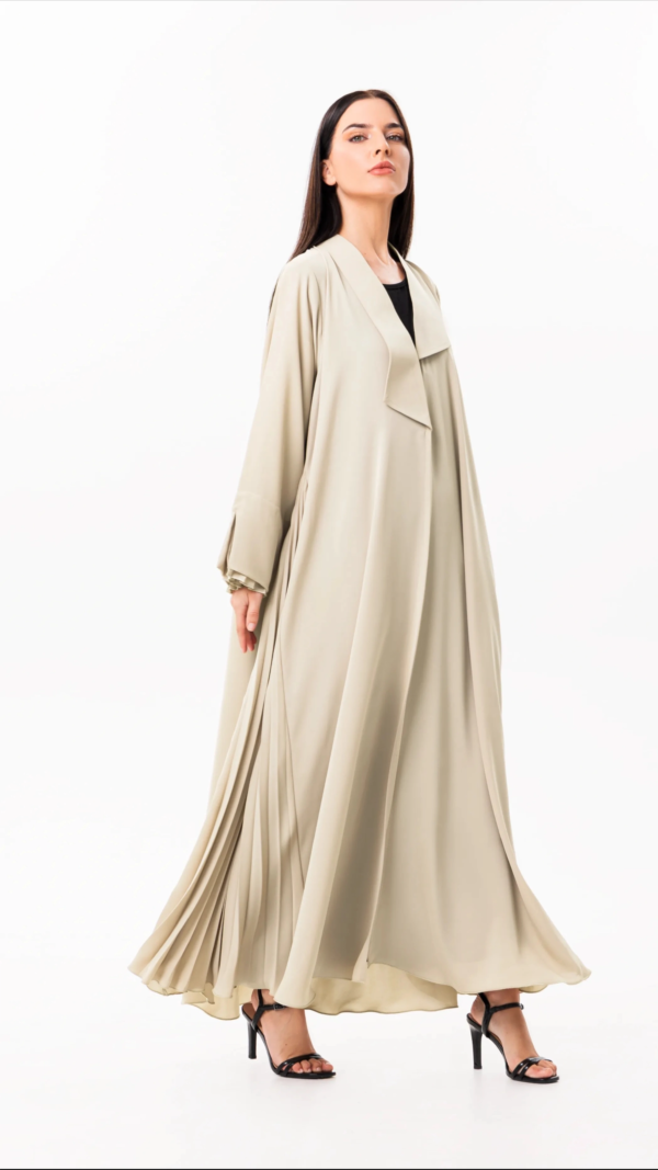 Eclipse abaya in beige- Dubai Abaya