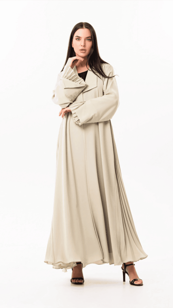 Eclipse abaya in beige- Dubai Abaya - Image 3