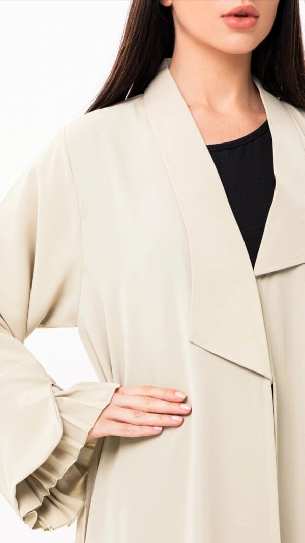 Eclipse abaya in beige- Dubai Abaya - Image 4