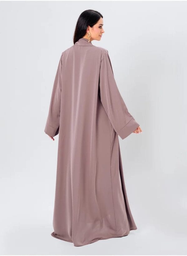 Tie-up Abaya with Inner and Hijab - Image 2