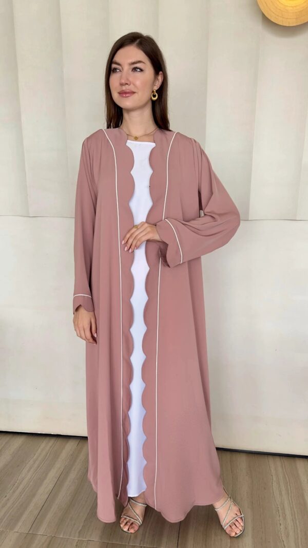 Curves Abaya - Dark Pink - Image 3