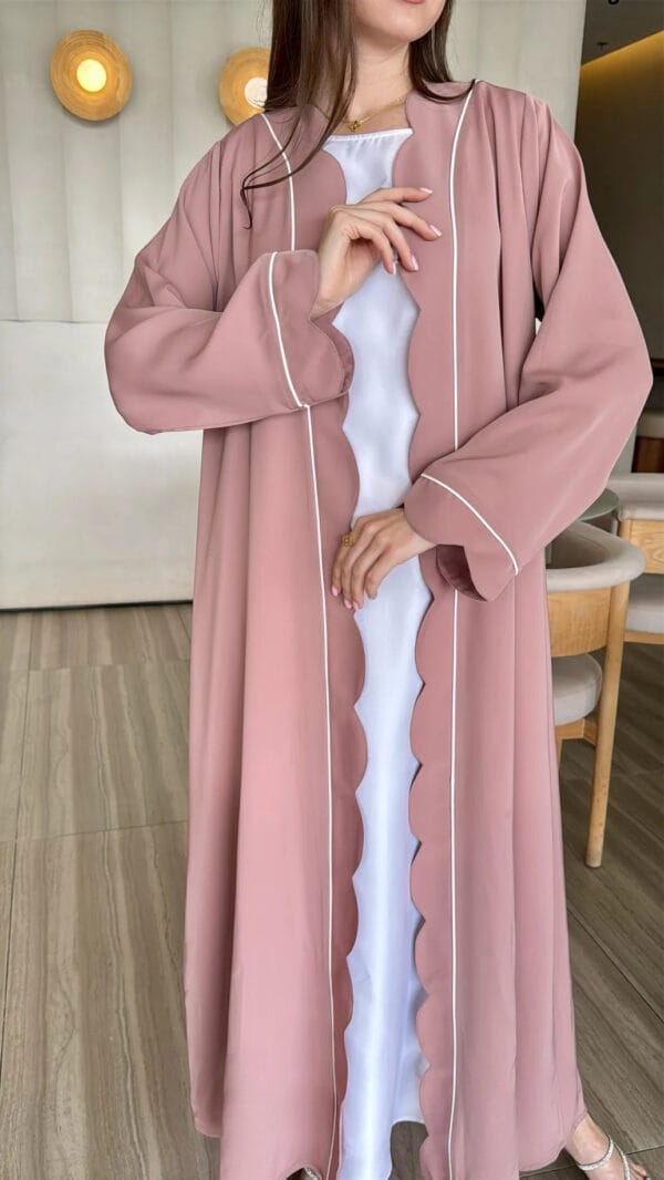 Curves Abaya - Dark Pink - Image 2