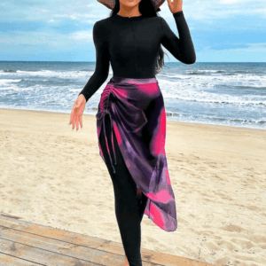 Swim Shayni Summer Beach Women's One-Piece Swimwear Set Arabic Clothing