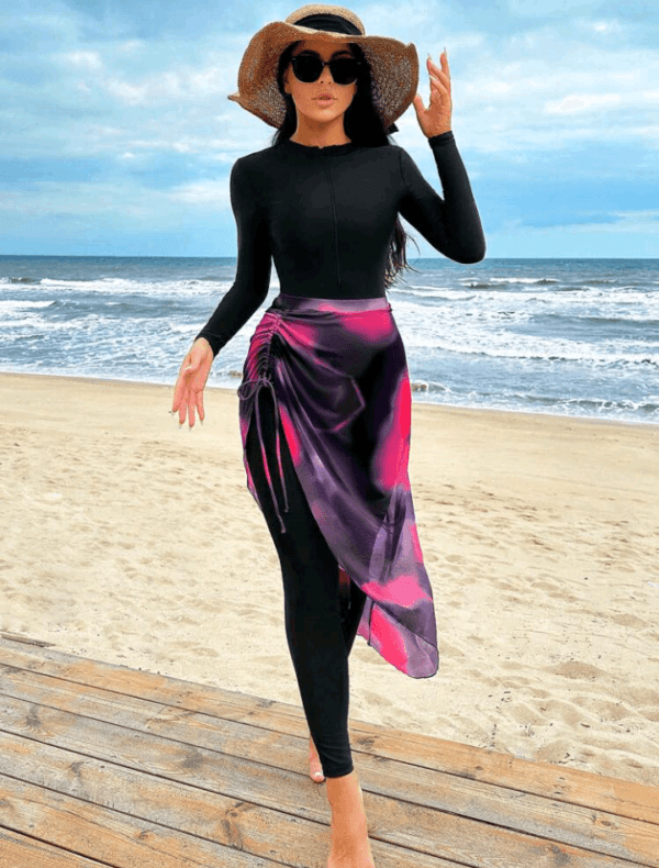 Swim Shayni Summer Beach Women's One-Piece Swimwear Set Arabic Clothing