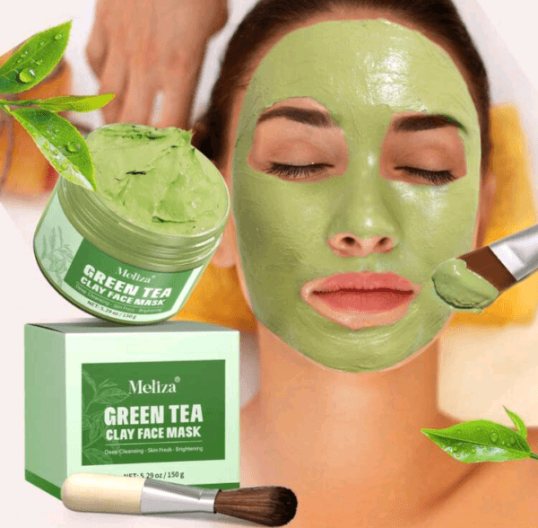 5.29oz Green Tea Matcha Facial Mud Mask With Aloe Vera, Deep Cleaning, Hydrating, And Relaxing Volcanic Clay Facial Mask,Perfect For Mother'S Day Gifts