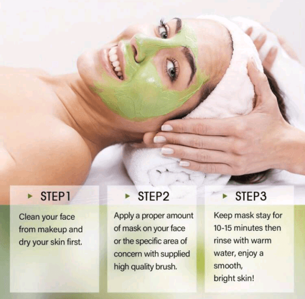 5.29oz Green Tea Matcha Facial Mud Mask With Aloe Vera, Deep Cleaning, Hydrating, And Relaxing Volcanic Clay Facial Mask,Perfect For Mother'S Day Gifts - Image 2