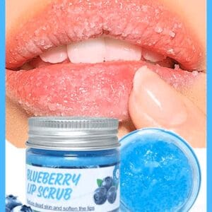 25g Blueberry Lip Scrub, Rich Blueberry Fragrance, Reduce Dead Skin And Soften The Lips,Naturally Hydrating, Moisturizing Lips, Gentle On Lips, Lip Care Product
