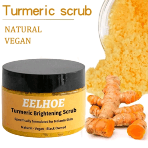 EELHOE 1pc/100gm Turmeric Scrub - Deep Cleansing ,Removes Dead Skin Cells, Brightens & Smoothens Skin, Hydrating And Nourishing Skin Care