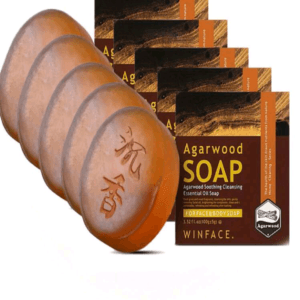 5pcs Agarwood Soap Cross-Border E-Commerce Supply Perfumed Fragrance Soothing Balm Fragrance Soap Body Cleansing Bath Soap