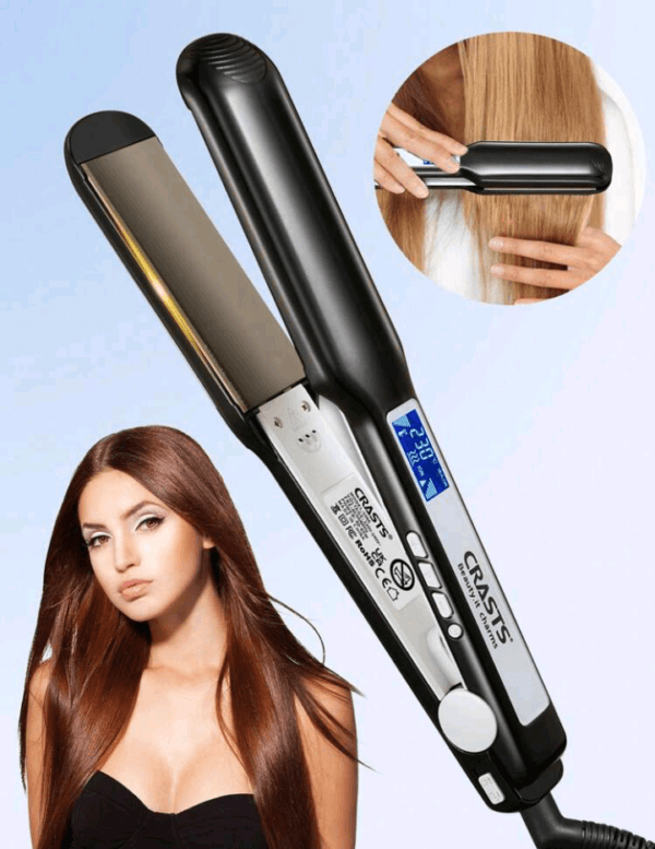 CRASTS CRASTS Professional Hair Straightener,MCH Heatting Fast,LCD Dispaly,Quick Temperature Adjustment,Titanium Hard Plate,Home&Salon Use,Hair Care Gift - Image 2