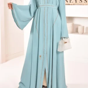 Abaya Dubai Zahira Celadon Green