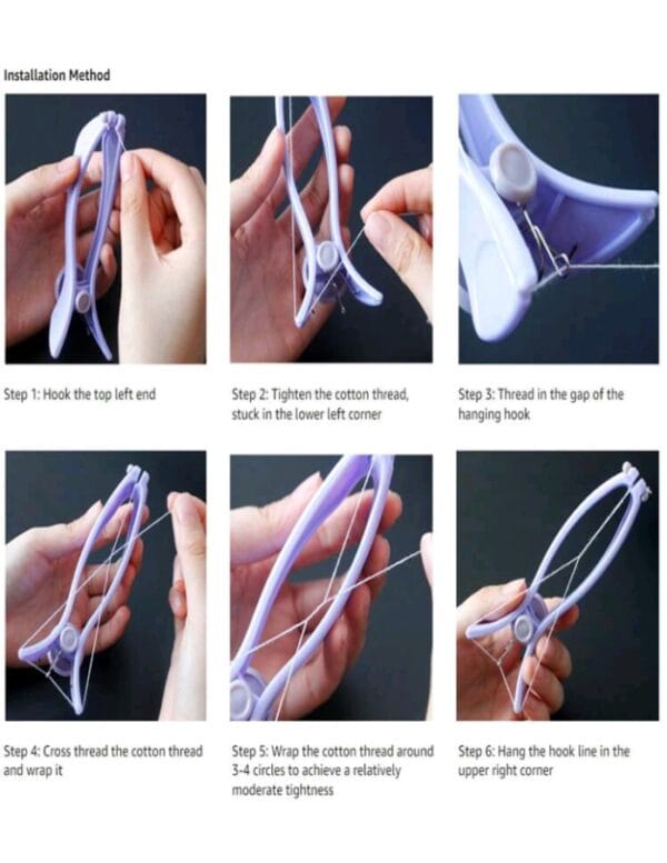 Women's Facial Hair Remover, Spring Thread Epilator, Suitable For Cheeks And Eyebrows ,Hair Products And Accesories For Barber Salon Beauty Travel Essentials - Image 3