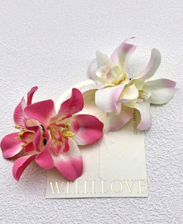 2pcs Artificial Flower Decor Hair Clip Hair Accessories For Women Girls Gifts Valentine's Day Valentines