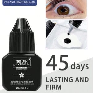 5ml Personal Eyelash Gel, Lasting And Tasteless, Waterproof Eyelash Extension Gel - Lasting For 45 Days, Tasteless, Non Irritating, Anti Allergy Formula - Very Suitable For Home Use, Fast Drying Strong Eyelash Gel, Long-Lasting DIY Eyelash Gel