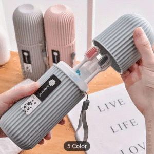[1pcs Portable Toothbrush Storage] 1pcs Portable Travel Toothbrush Storage Container Box, Gargle Cup, Toothpaste Holder, Toothbrush Carrying Box, Toothbrush Travel Containers