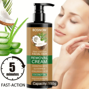 [150g Coconut Oil Hair Removal] Painless Fast 150g Coconut Oil Hair Removal Cream | Gentle Non Irritating for Men and Women | Smooth Refreshing Skin Rebuilding Confidence Silky Smooth