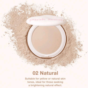 Pink Bear Pink Bear Blurring Matt Powder Soft Focus Oil Control Long-Lasting 3-In-1 Compact Powder For Smooth Setting And Non-Cakey Finish 8.5g
