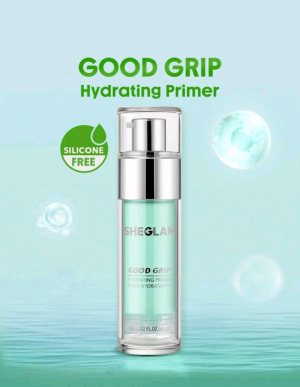 SHEGLAM Good Grip Hydrating Primer Oil Control Moisturizing Primer Gel Smooth Fine Lines Oil And Silicone-Free Face Primer Christmas Winter Summer Primer Easter Mother's Day Father's Day Graduation Birthday Holiday Winter Y2K Fancy Fashion Makeup Cosmetic Party Beach Travel Camping Outdoors School Campus Trip Festivals Decor Gift Present Rose Girl Cosplay Best Color Charm Vibe