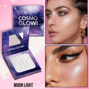 Misslyn MISSLYN-COSMO GLOW!Luminous Highlight Powder,Brightening Highlighter, 1pc Highlighter Powder Palette, Shimmer, Crown Pattern, Pigment Rich, Silky Formula, Natural Glow, Illuminator Highlighter, Lightweight, Long-Lasting Facial Bronzers Face Highlighter Palette Contour Makeup, New Year Cosmetic, Beginner Friendly, Golden Ace, Valentine'S Day, Winter, Y2K Makeup Party, Holiday, New Year Cosmetic, Cosplay, Chinese New Year,Vegan,Cruelty Free