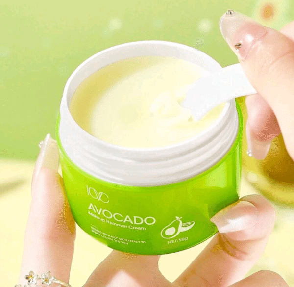 Avocado Makeup Remover Balm, Refreshing & Cleansing, Gentle & Non-Irritating, Highly Effective & Quick Makeup Removal, Prevents Residue, Refreshing Ingredients