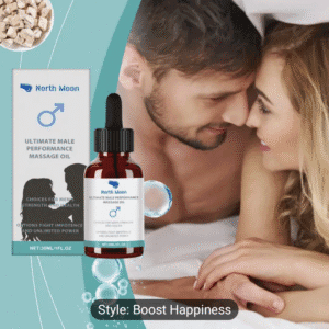 North Moon Ultimate Male Performance - Energizing Essential Blend for Intimate Moments, Romantic Nights, and Special Occasions, 1.5 FL OZ, Intimate | Energizing Blend | Sleek Bottle Design, for Couples