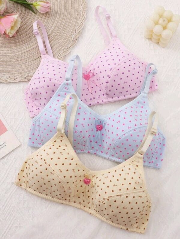 Teen Girls' Random Printed Simple Daily Underwear