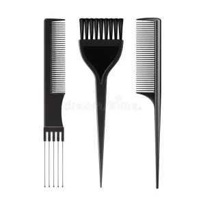 set-black-plastic-hair-brush-comb-professional-vector-coloring-hairdresser-tools-top-view-isolated-white-background-90868123